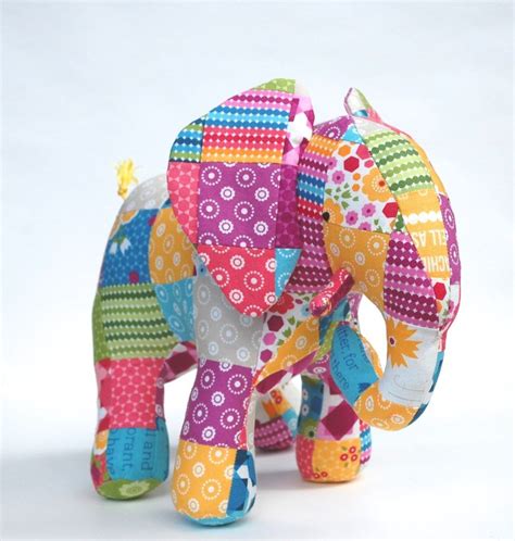 elephant stuffed animal pattern